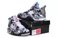 jordan 4 air nouveaux chaussures hommes faconnent junior basket ball promotions gris blanc